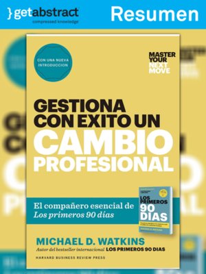 cover image of Gestiona con éxito un cambio profesional (resumen)